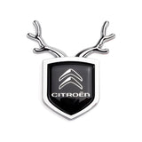 Citroen ABS Deer Car Rear Sticker Shield Trunk Emblem Badge Decal