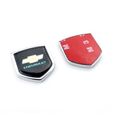 2PCS Chevrolet Metal Car Rear Sticker Shield Trunk Emblem Badge Decal
