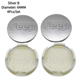 4pcs/set 56/64mm Jeep ABS Car Wheel Hub Center Caps Covers