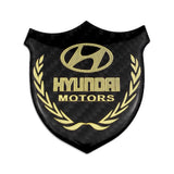Hyundai Metal Carbon Fiber Car Rear Sticker Shield Trunk Emblem Badge Decal