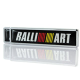 2pcs/set Mitsubishi Ralliart Logo Metal Car Side Sticker Auto Emblem Badge