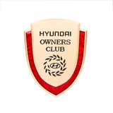 Hyundai Metal Shield Car Rear Sticker Auto Window Emblem Badge Decal