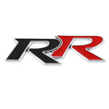 3D Metal RR Logo Car Stickers Emblem Trunk Badge Decals for Honda RR Civic Mugen Accord Crv City Hrv