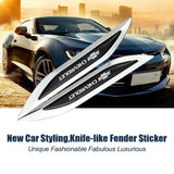 2pcs Chevrolet Logo Metal Car Sider Fender Sticker Emblem Badge