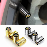 4pcs/set Cadillac Car Wheel Tire Air Covers Dust Proof Tire Valve Caps