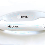8pcs Opel Car Door Handle Bowl Wrist Transparent Protector Anti-collision Decal