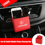 Car Air Outlet Storage Box for Logo RX350 IS300 ES350 IS250 CT200H IS NX GS350 NX200T ES250 Hanging Store Case Accessories