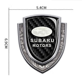 Subaru Metal Carbon Fiber Shield Car Rear Sticker Auto Window Emblem Badge Decal