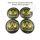 4pcs/set 56mm Dodge RAM RT Challenger Viper Car Wheel Center Hub Sticker Decal