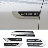 Car Fender Badge Trunk Sticker for Land Cruiser 200 100 70 80 120 150 Prado Rav4 Prius CHR Side Emblem Decal Accessories