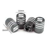 4pcs/set SEAT Metal Car Wheel Tire Valve Stem Caps Covers