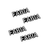 4pcs/set Skoda Fabia Superb Metal Car Stereo Sticker Auto Audio Emblem Decal