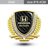 Honda Metal Diamond Car Rear Sticker Auto Window Emblem Badge Decal