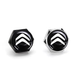 4pcs/set Citroen Logo Stainless Steel Car License Plate Bolts