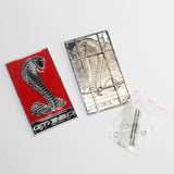 12x7cm Ford Shelby GT350 Logo Metal Car Sticker Decal Auto Front Hood Grille Emblem Badge