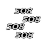 4pcs/set Peugeot 206 207 208 307 308 407 508 2008 3008 4008 5008 Metal Car Stereo Sticker Auto Audio Emblem Decal