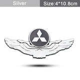 Mitsubishi Metal Wings Car Rear Sticker Auto Window Emblem Badge Decal
