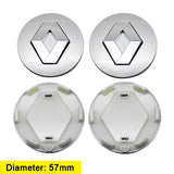 4pcs/set 58mm 57mm Renault ABS Car Wheel Hub Center Caps Covers