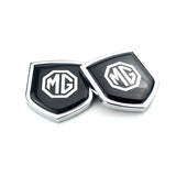 2PCS MG Metal Car Rear Sticker Shield Trunk Emblem Badge Decal