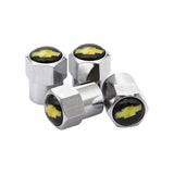 4pcs/set Chevrolet Corvette Car Air Valve Stem Cap Auto Tyre Valve Covers