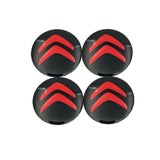 4pcs/set 56mm Citroen Car Wheel Center Hub Cap Sticker Decal