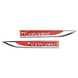 2pcs/set Citroen DS Metal Car Fender Side Sticker Emblem Badge Decal
