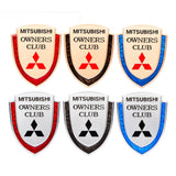 Mitsubishi Metal Shield Car Rear Sticker Auto Window Emblem Badge Decal