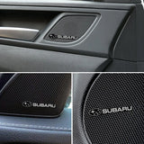 4pcs/set Subaru WRX Metal Car Stereo Sticker Auto Audio Emblem Decal