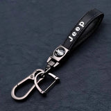 Jeep PU Leather Car Keyring Keychain