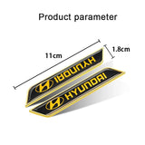 2pcs Hyundai Car Fender Side Stickers Trunk Anti-scratch Decal