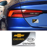 Chevrolet VIP OWNERS Metal Car Stickers Rear Emblem Badge