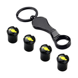 4pcs/set Chevrolet Corvette Logo Car Air Valve Stem Caps Auto Tyre Valve Covers