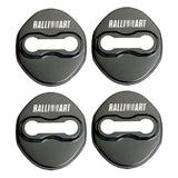 4pcs/set Mitsubishi Ralliart Stainless Steel Car Door Lock Cover Protection