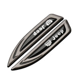 2pcs Jeep Metal Car Fender Side Stickers Badge Decals