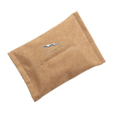 Jaguar Suede Car Tissue Box Holder Seat Back Hanging Napkin Storage Bag