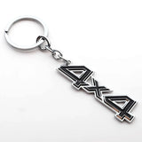 Jeep 4x4 4WD Logo Metal Car Key Rings Keychain Pendant