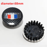 4pcs/set 68mm Chevrolet SS Camaro Corvette ABS Carbon Fiber Car Wheel Center Hub Caps Hub Covers