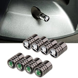 4pcs/set Skoda VRS Logo Car Air Valve Stem Caps Auto Tyre Valve Covers