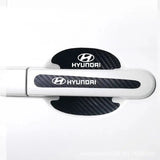 Hyundai Carbon Fiber Car Door Bowl Handle Anti-collision Protective Stickers Scratches Film
