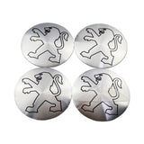4pcs/set 56mm Peugeot Car Wheel Center Hub Sticker Decal