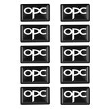 10pcs Opel Epoxy Car Armrest Button Sticker