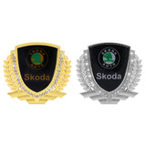 Skoda Metal Diamond Car Rear Sticker Trunk Emblem Badge Decal