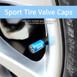 4pcs/set Infiniti Logo Sport Matte Car Air Valve Stem Caps Auto Tyre Valve Covers