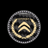 Citroen Carbon Fiber Car Engine One-click Start Stop Button Cover Sticker
