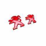 2pcs/set Peugeot 308 408 4008 508L ABS Car Rear Sticker Decal Auto Front Hood Emblem Badge