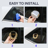 Skoda Metal Diamond Car Rear Sticker Trunk Emblem Badge Decal