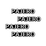 4pcs/set Mitsubishi Lancer Outlander ASX Pajero Ralliart Metal Car Stereo Sticker Auto Audio Emblem Decal