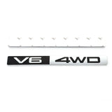 3D Metal V6 4WD Car Sticker Racing Trunk Emblem Badge Decals for TOYOTA V6 HIGHLANDER COROLLA RAV4 Camry CROWN PRIUS REIZ VIOS