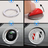 Buick Diamond Car Engine One-click Start Stop Button Cover Sticker