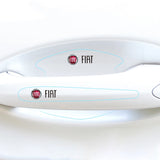 8pcs Fiat Car Door Handle Bowl Wrist Transparent Protector Anti-collision Decal